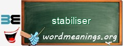 WordMeaning blackboard for stabiliser